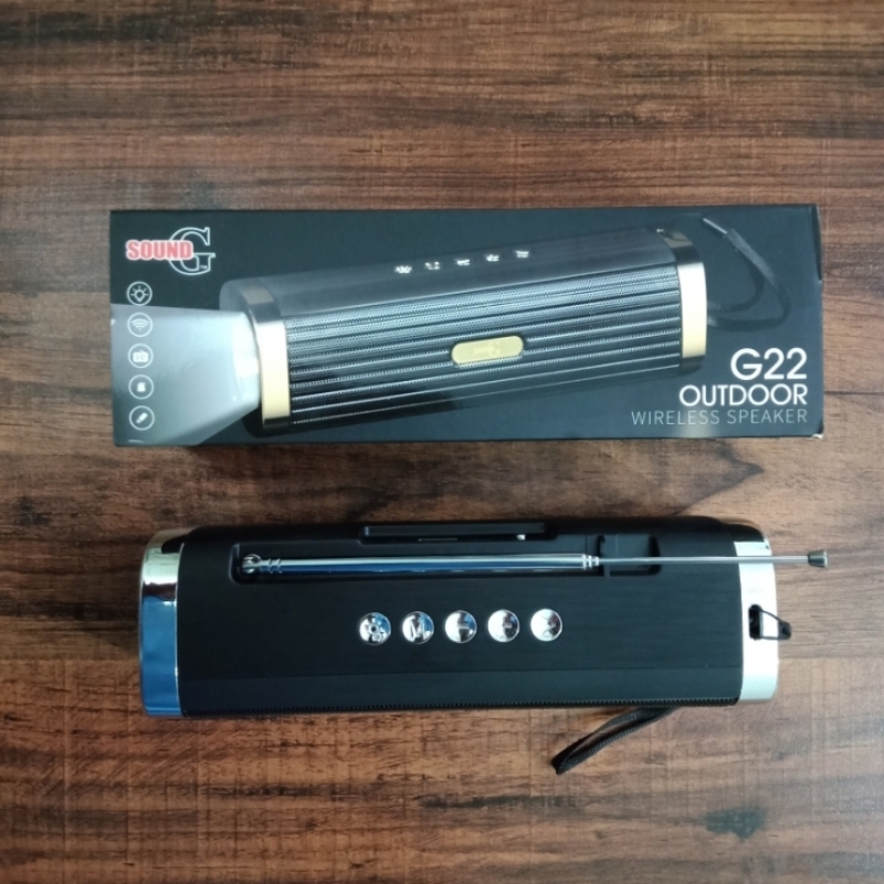 GSound Outdoor Wireless Speaker with Emergency Torch Light