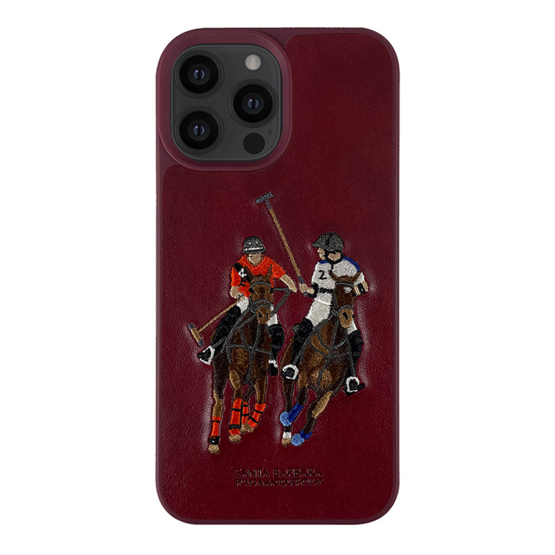 iPhone 13 Pro Jockey Series Genuine Santa Barbara Polo Racquet Club Leather