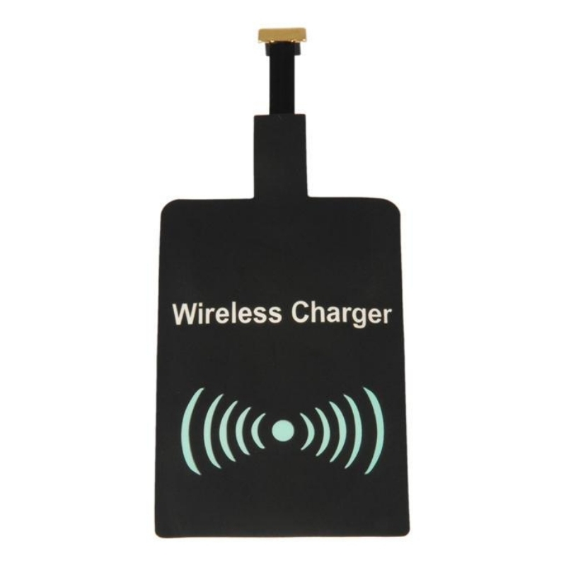 Universal Wireless Charger Receiver for Android Mobile - Black