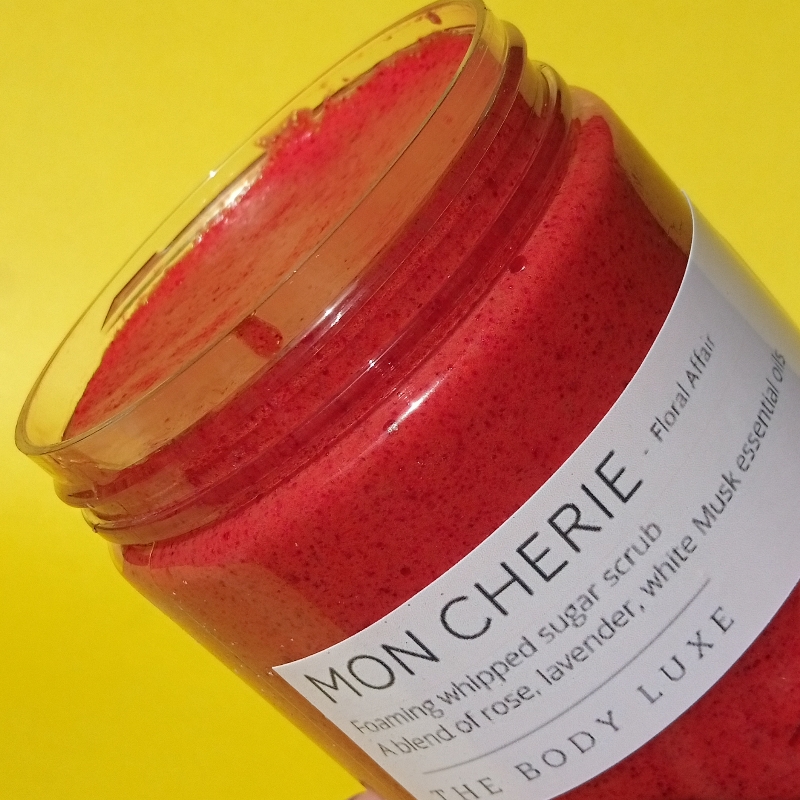 MON CHERIE - floral affair body scrub- JUMBO SIZE