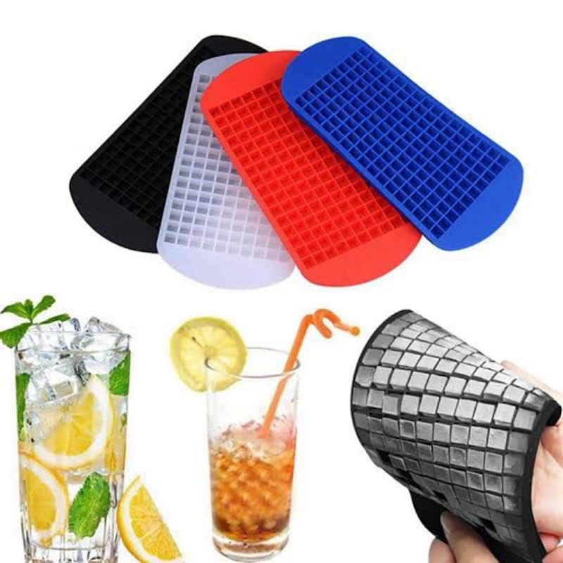 Silicone 160 grids Ice Tray Mini Ice cubes Tray
