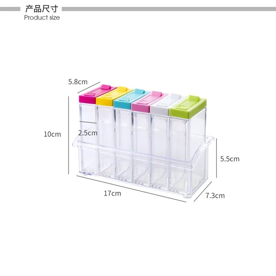 5 Pcs Acrylic Spice Set