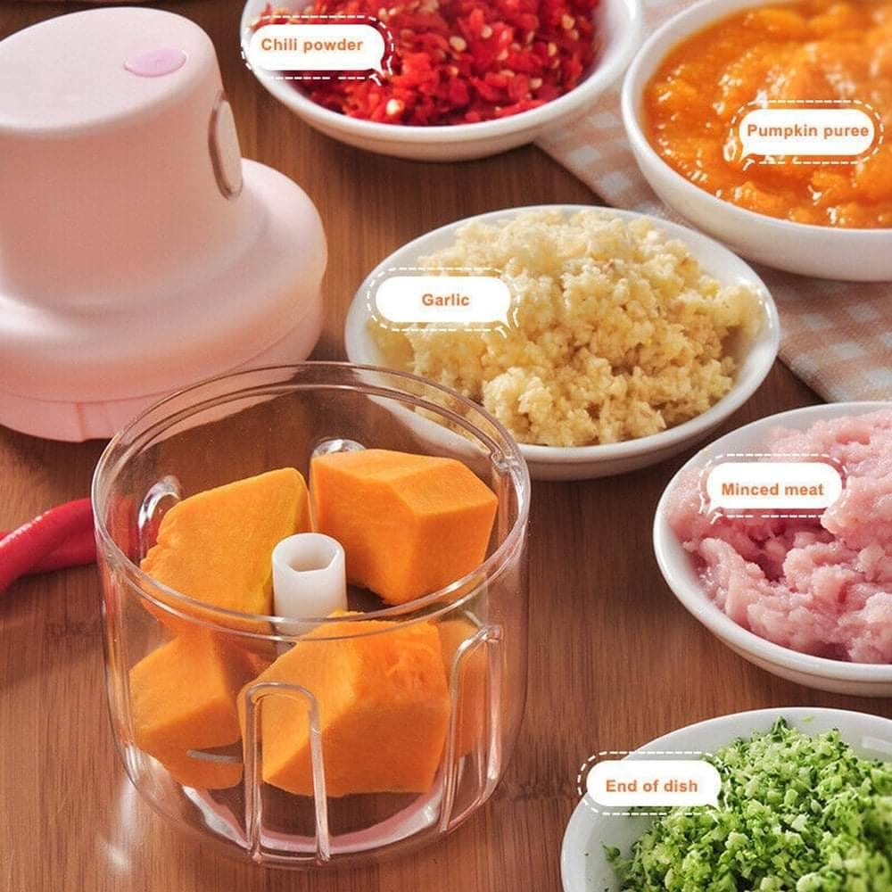 Mini Rechargeable Garlic Food Chopper (250 Ml)