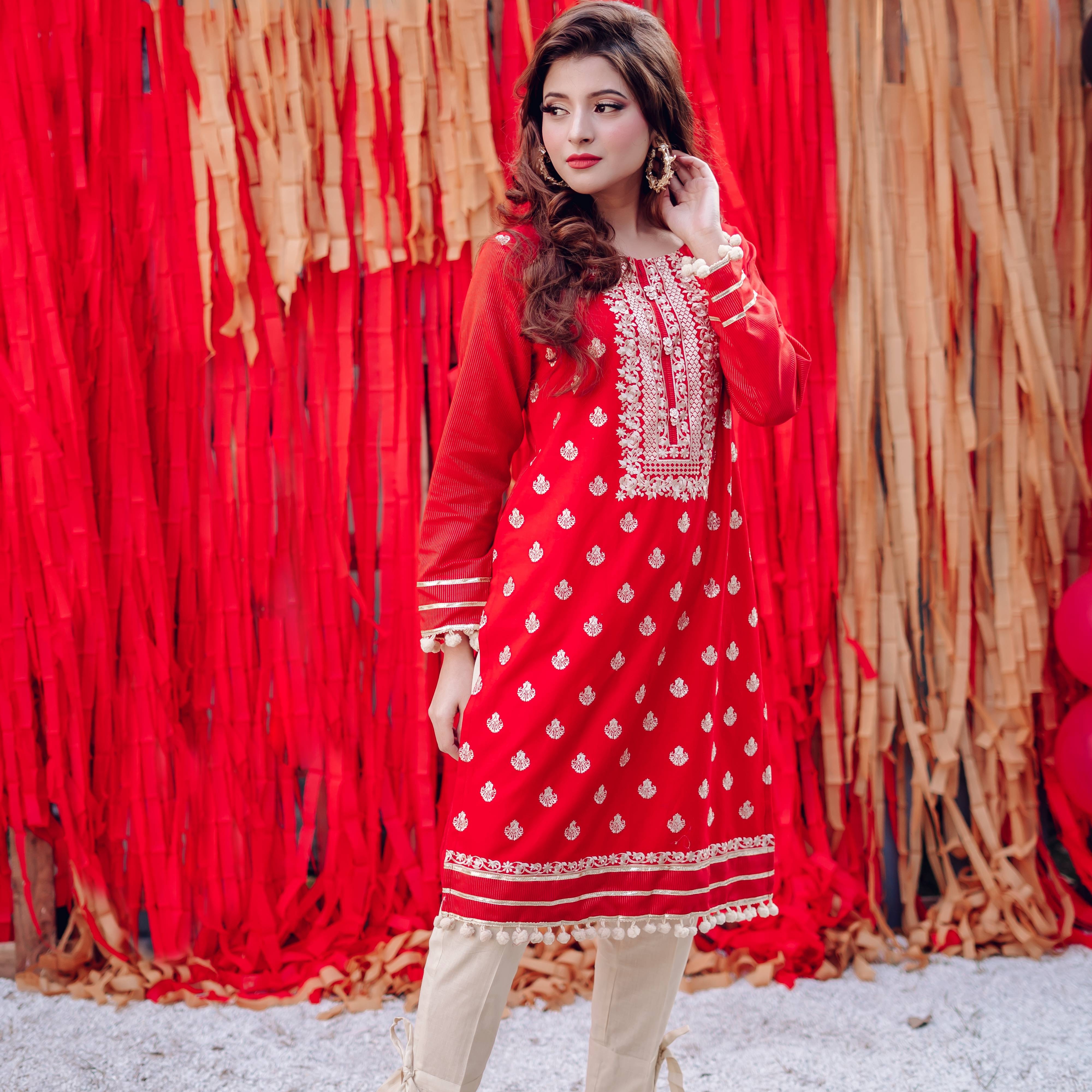 RED SKIN VALENTINE FOULARD (Spd 644)