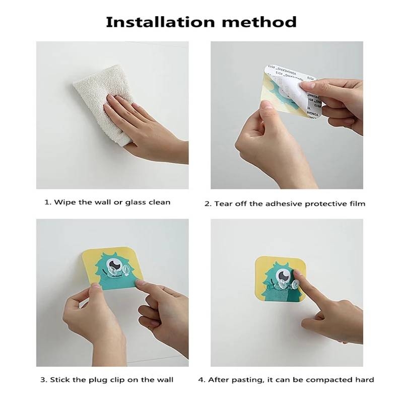 Multi Function Cartoon Animals Wall Strong Adhesive Hooks