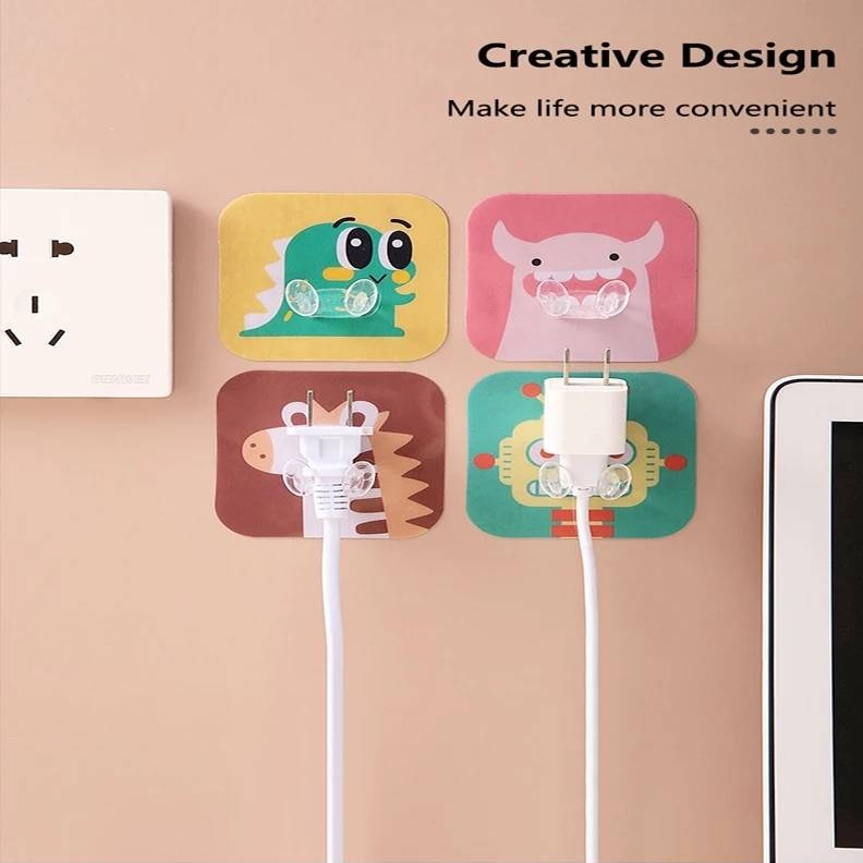 Multi Function Cartoon Animals Wall Strong Adhesive Hooks