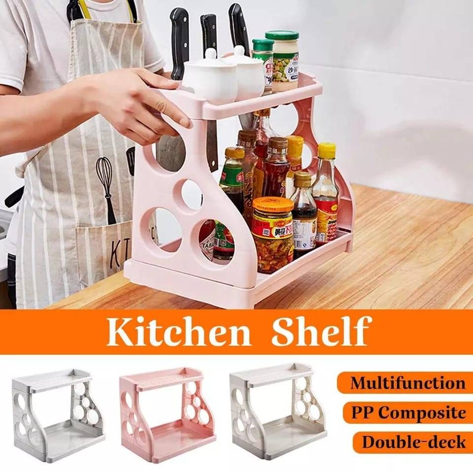 Double Layer Kitchen Shelf