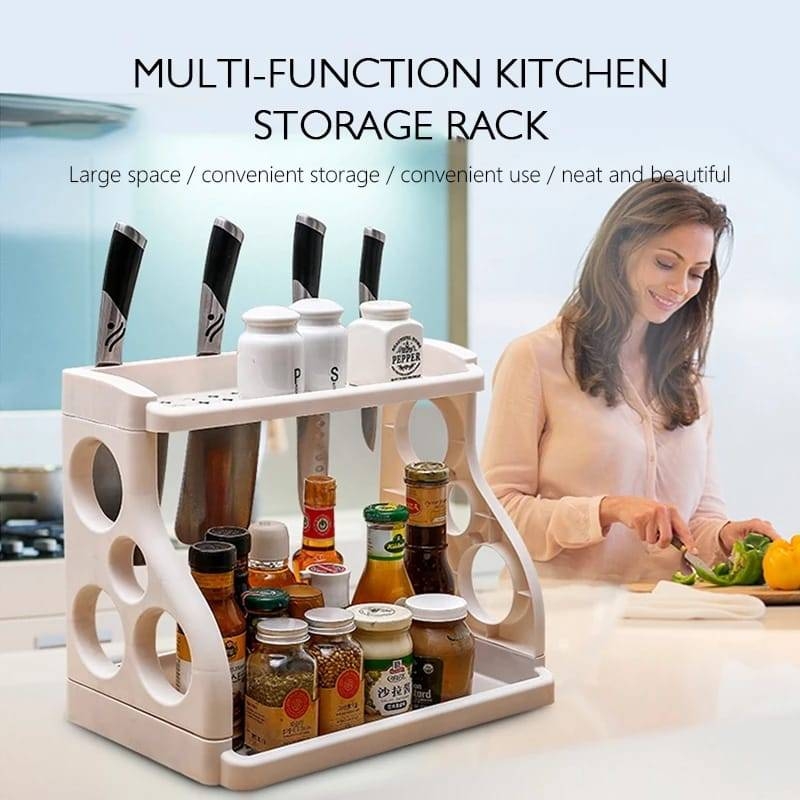 Double Layer Kitchen Shelf