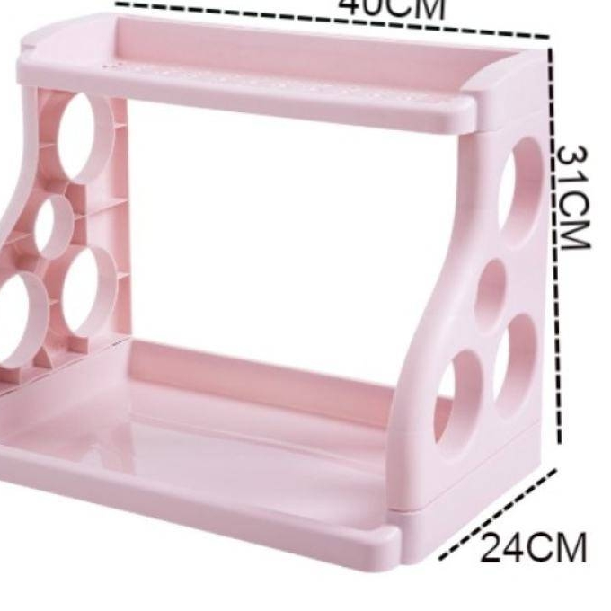 Double Layer Kitchen Shelf