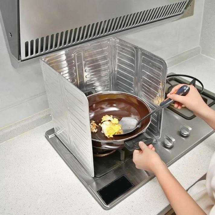 Splash Screen Cover Anti Splatter Shield Guard Kitchen Tool