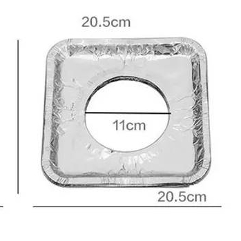 5pcs Reusable Aluminum Foil Gas Stove Cover