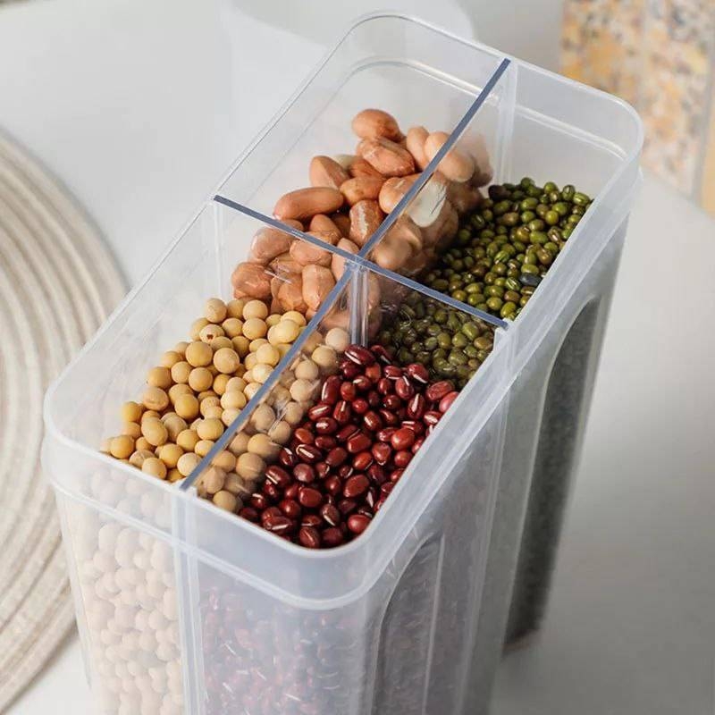 2.2 Litre 4 Partition Cereal Jar