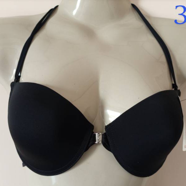 Black Halter Padded Bra