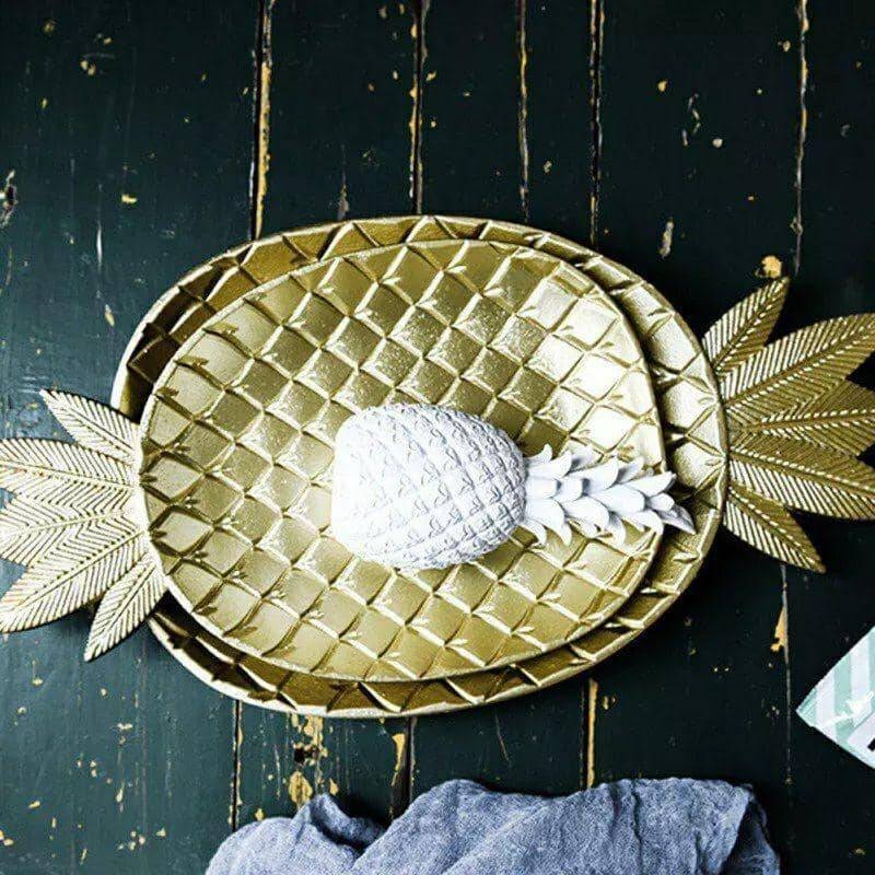 Nordic Style Wooden Pineapple Tray