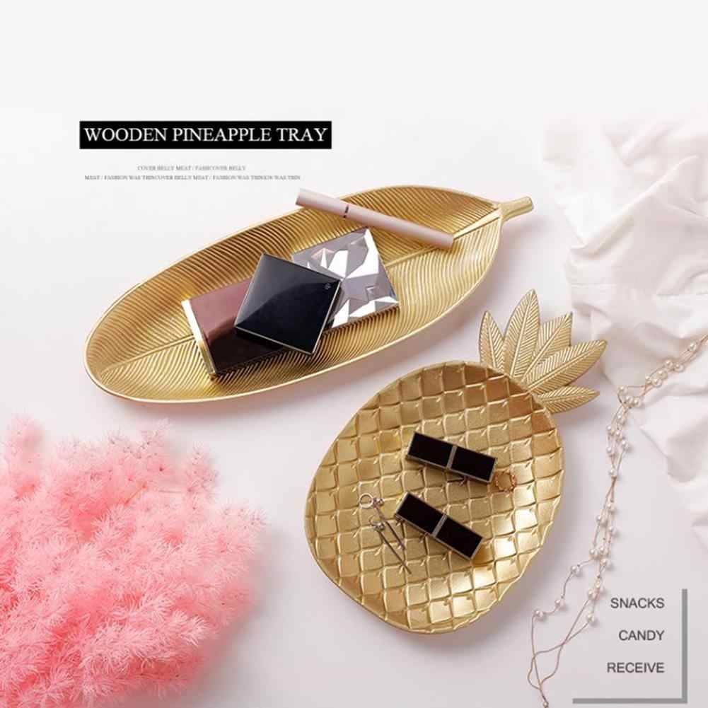 Nordic Style Wooden Leaf Tray