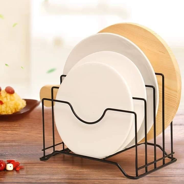 Wrought Iron Multi Layer Lid Storage Rack