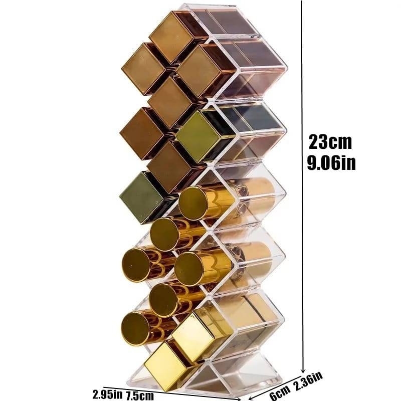 Acrylic 16 Grid Lipstick Organiser