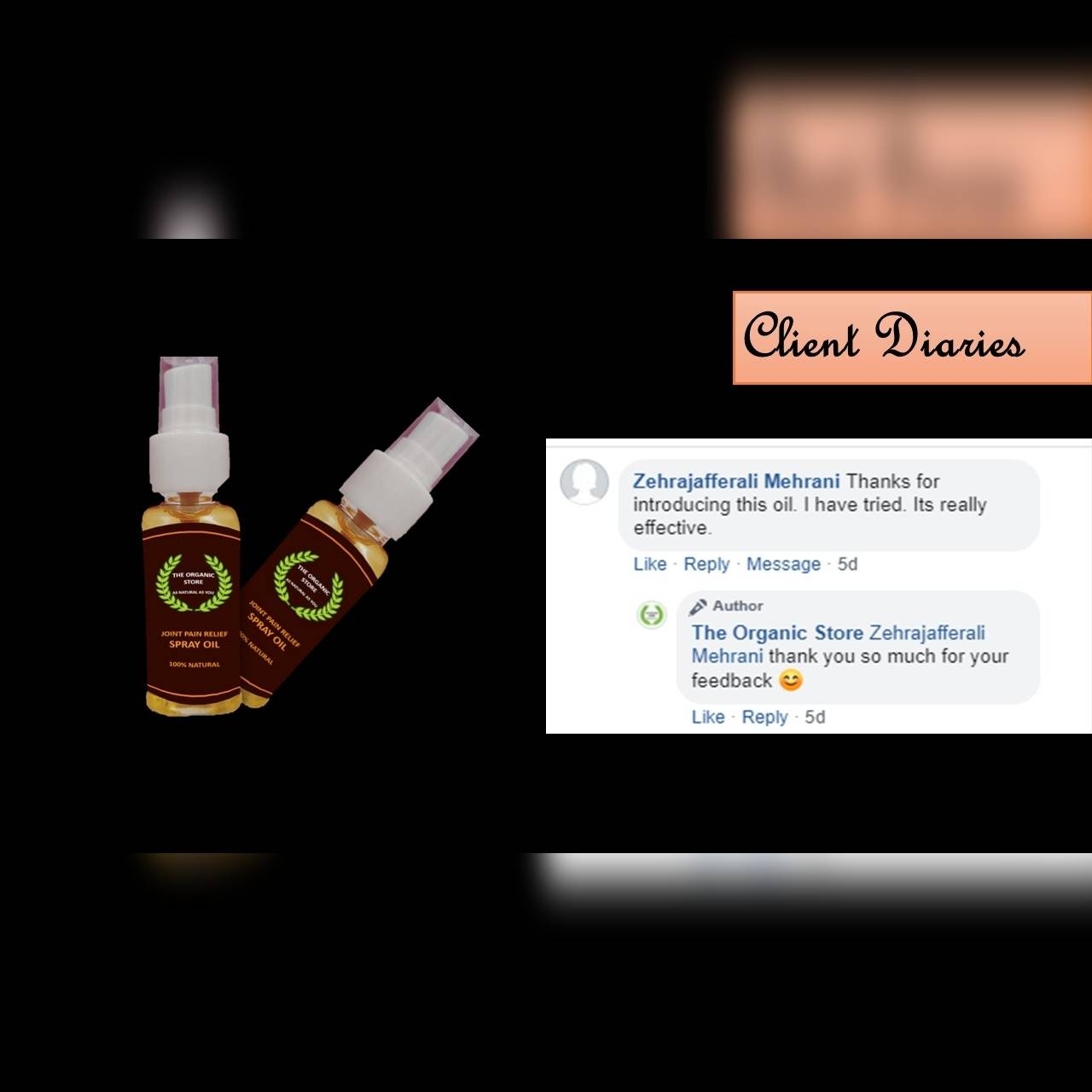 Joints pain Relief Spray Oil