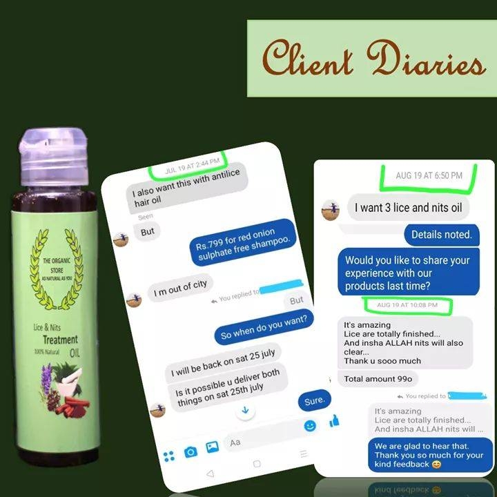 Lice And Nits Treatment Oil