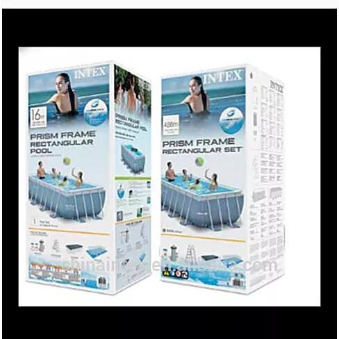 Intex 26788 4m x 2m x 1m Rectangular Frame Above Ground Pool