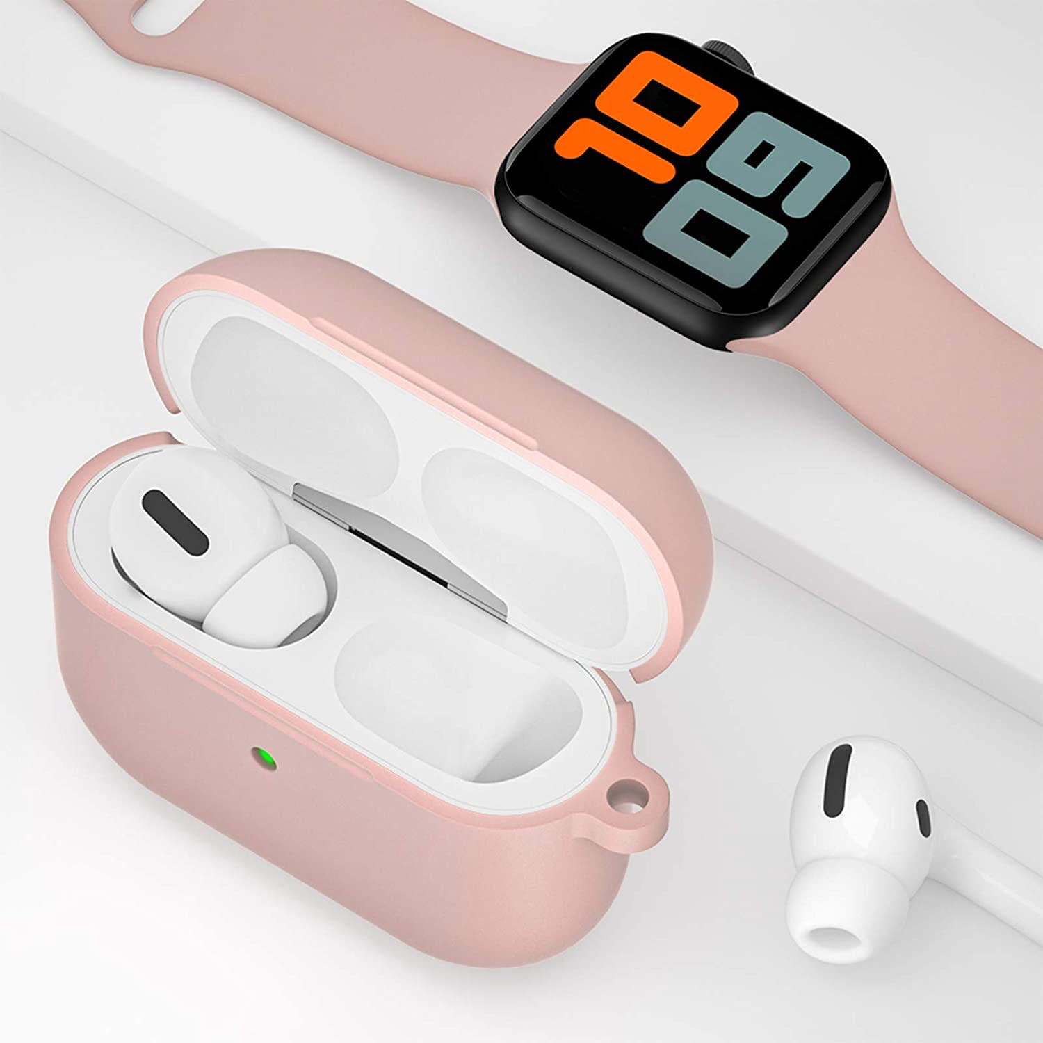 Airpods Pro Case,Soft Silicone Skin Cover Shock-Absorbing