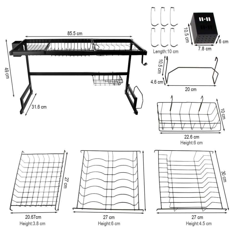Over The Sink Dish Drying Rack