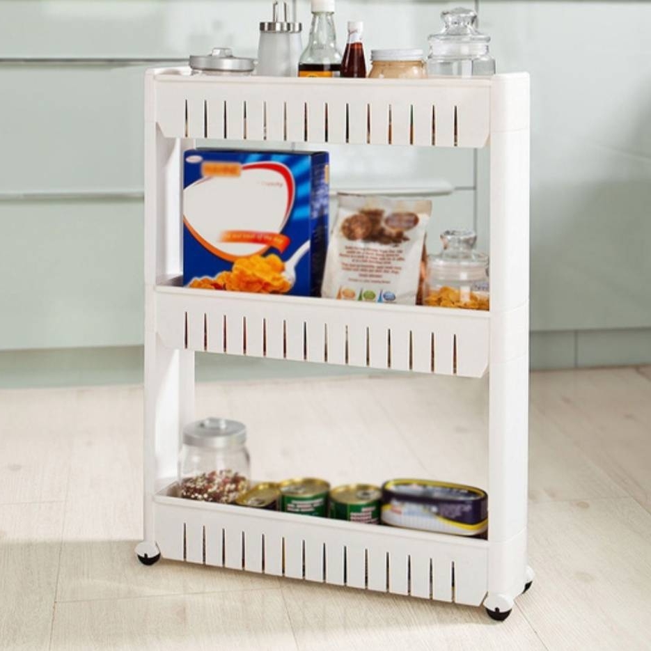 3 Layer Rectangular Kitchen Trolley