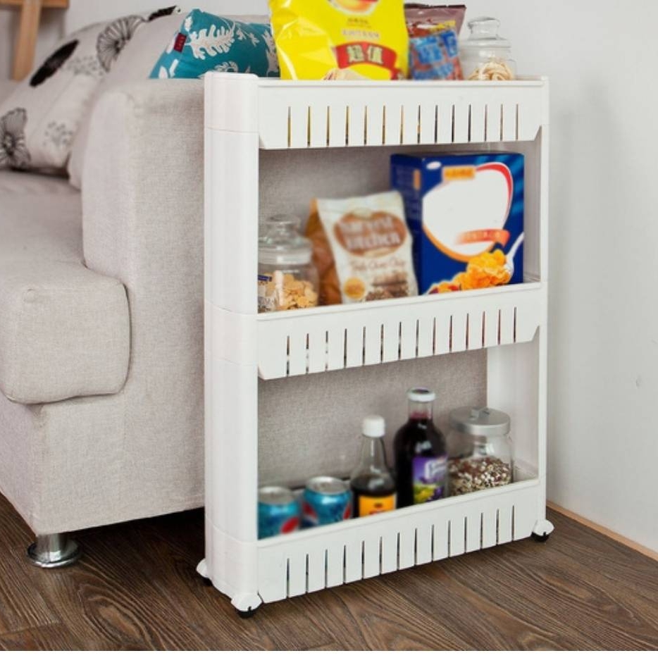 3 Layer Rectangular Kitchen Trolley