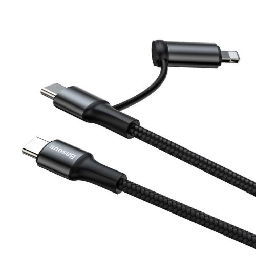 Baseus 2in1 60W Type-C USB Cable +iphone Lighting Connector