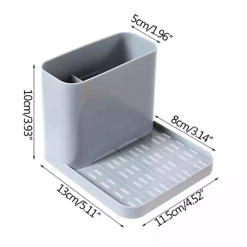 Wall-Mounted Multifunctional Toothpaste & Soap Holder