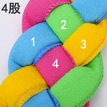 Multi color Towel Wash Long Bath Rubbing Bath Brush Belt