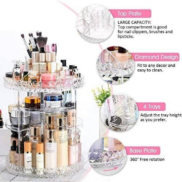360 Degree Rotating Acrylic Organiser