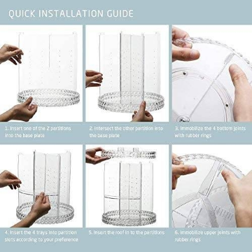 360 Degree Rotating Acrylic Organiser