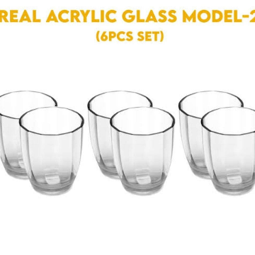 Real Acrylic Glass (6 Pc Set)