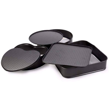 3 Pcs Cake Mould - Heart Square & Round Shape