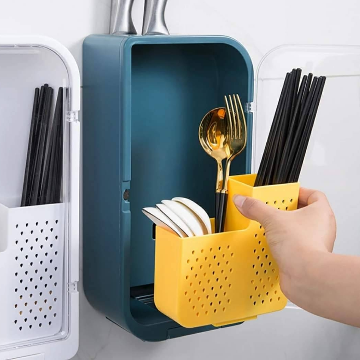 Kitchen Chopsticks Rack Multi-Function Hollow Spoon Basket