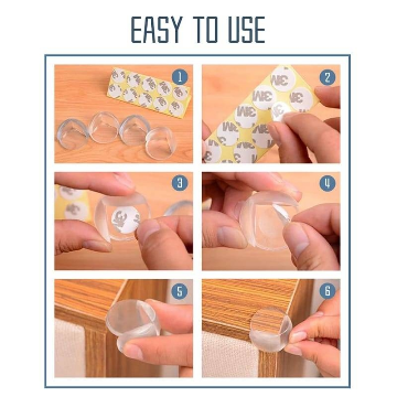 Round Table Edge Corner (Pack Of 4)