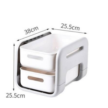 Double-Layer Drawer Storage Box