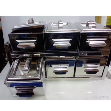 Stainless Steel 2 Tire Spice Box