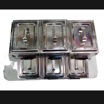 Stainless Steel 2 Tire Spice Box