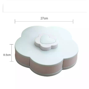 Flower Shape Rotation 5 Compartment Food Storage Box
