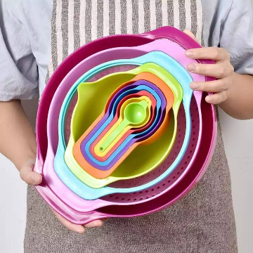 10 Pcs Mixing Bowls Set Nesting Bowls