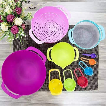 10 Pcs Mixing Bowls Set Nesting Bowls