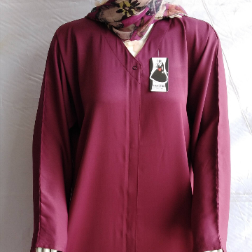 Front Open Gum Patti Abaya