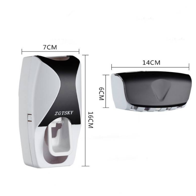 Automatic Toothpaste Dispenser with Toothbrush Holder Set -