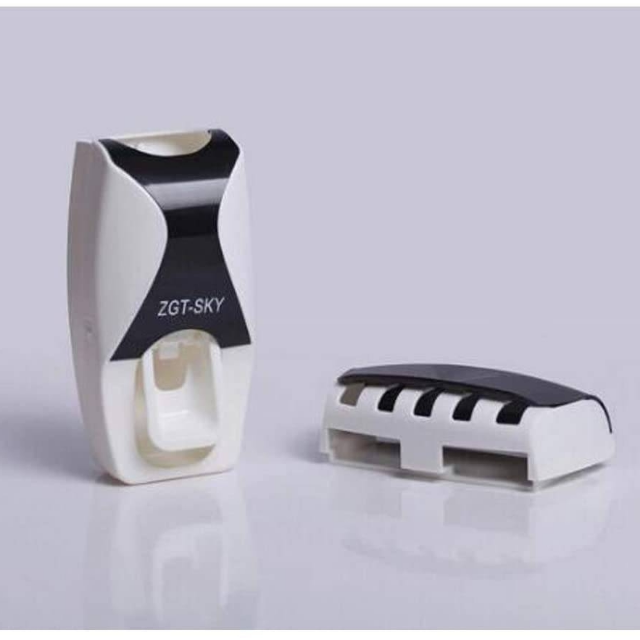 Automatic Toothpaste Dispenser with Toothbrush Holder Set -