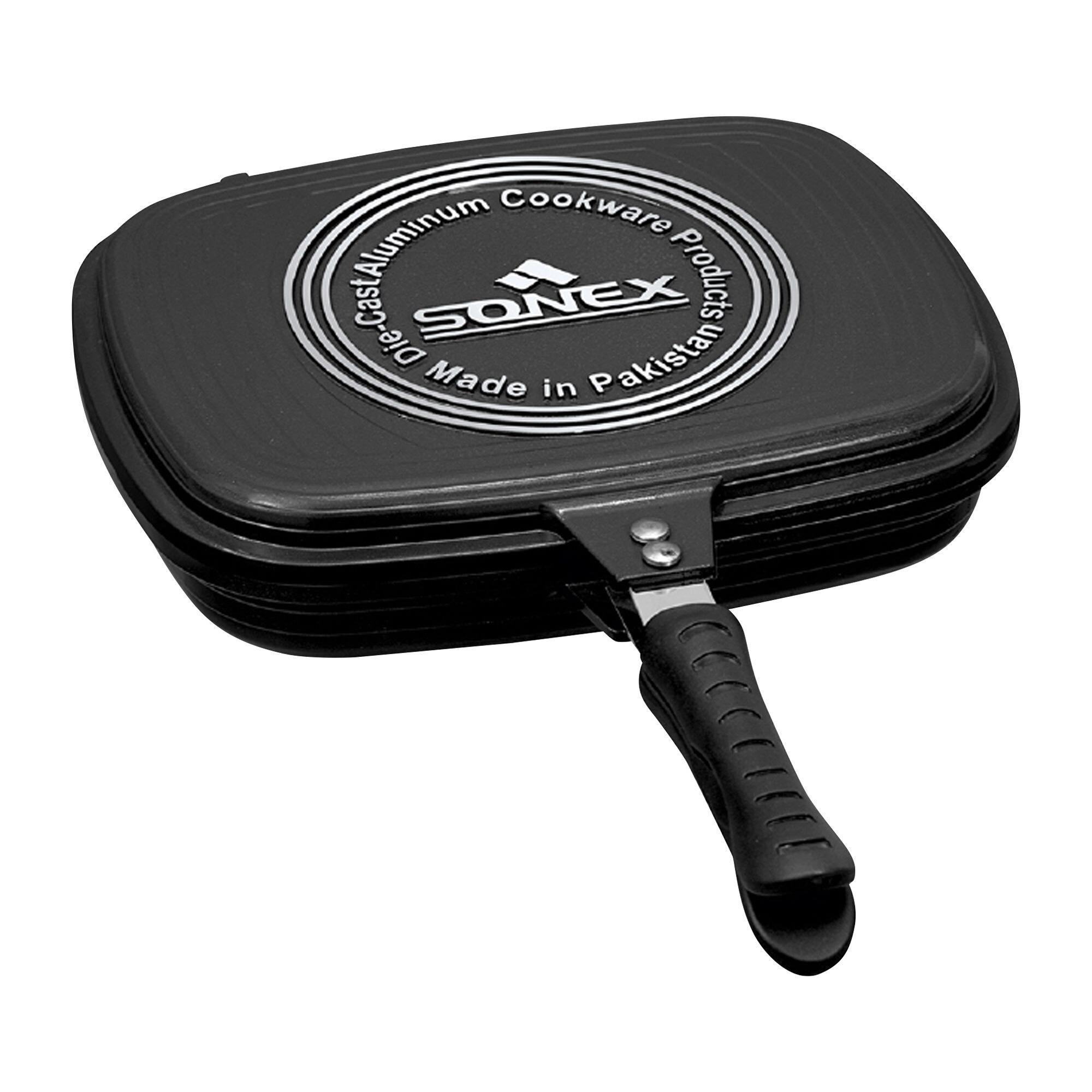 SONEX DOUBLE GRILL PAN 30 CM (DIE CAST)