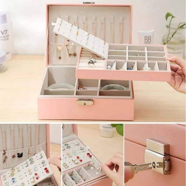 Leather Jewelery Storage Box