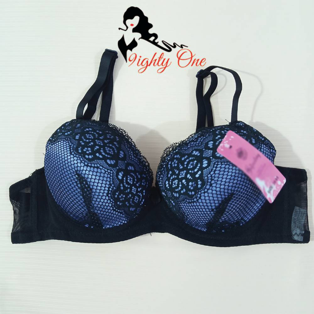 Black Blue BRA & Panty 2p Set