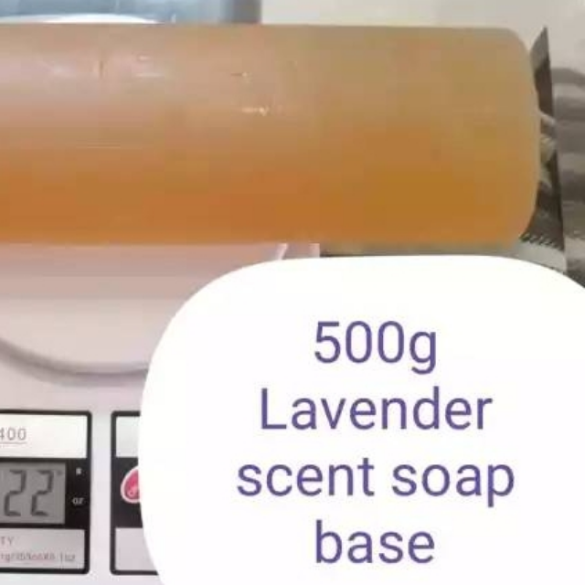 Transparent Glycerin Soap base Melt Pour lavender scent 500g